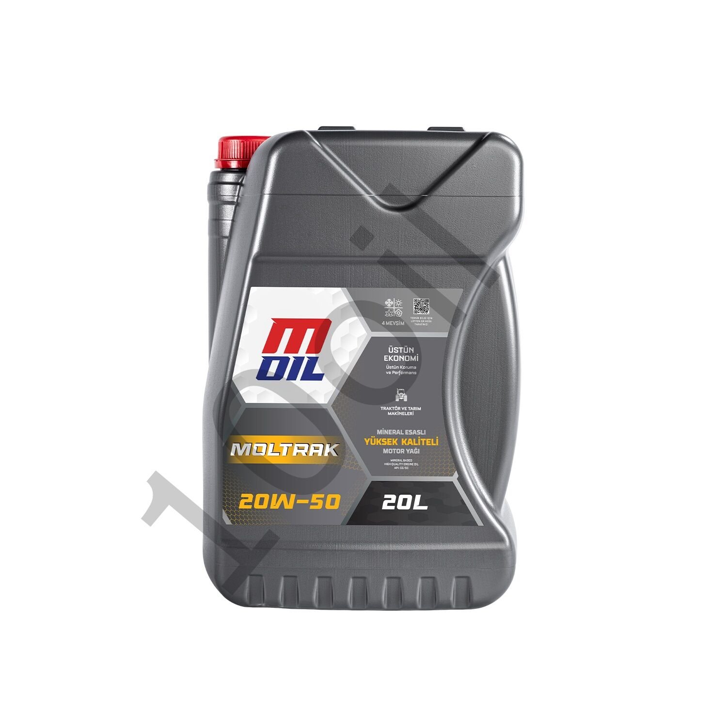 MOil Moltrak 20W-50 Traktör Motor Yağı - 20 Litre