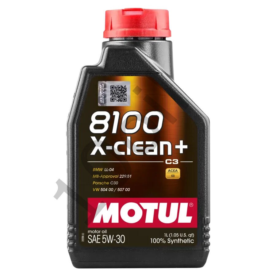 MOTUL 8100 X-CLEAN+ 5W-30 Motor Yağı - 1 Litre