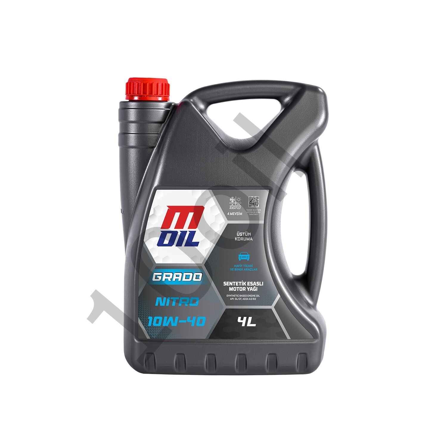 MOil Grado Nitro 10W-40 Motor Yağı 4 Litre