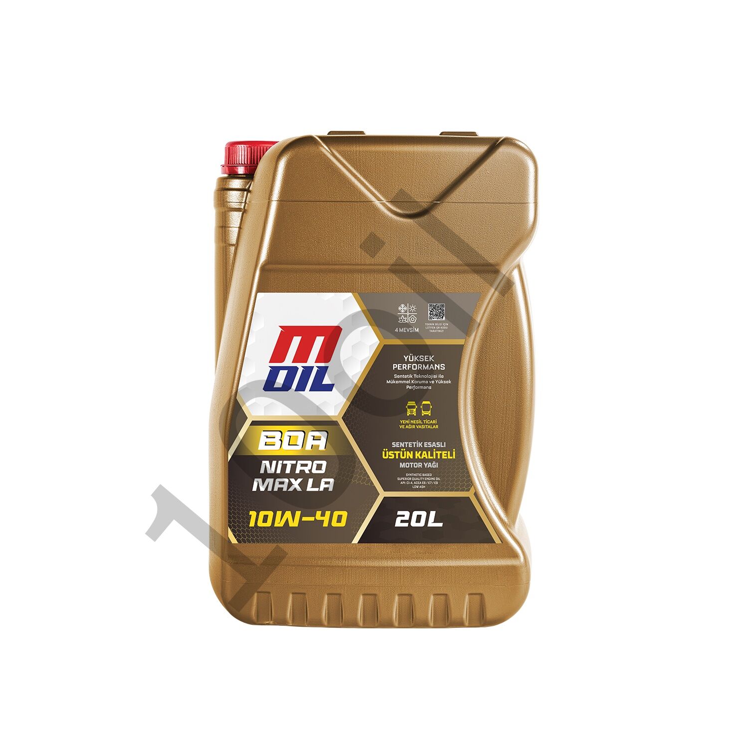 MOil Boa Nitro Max LA 10W-40 Motor Yağı - 20 Litre