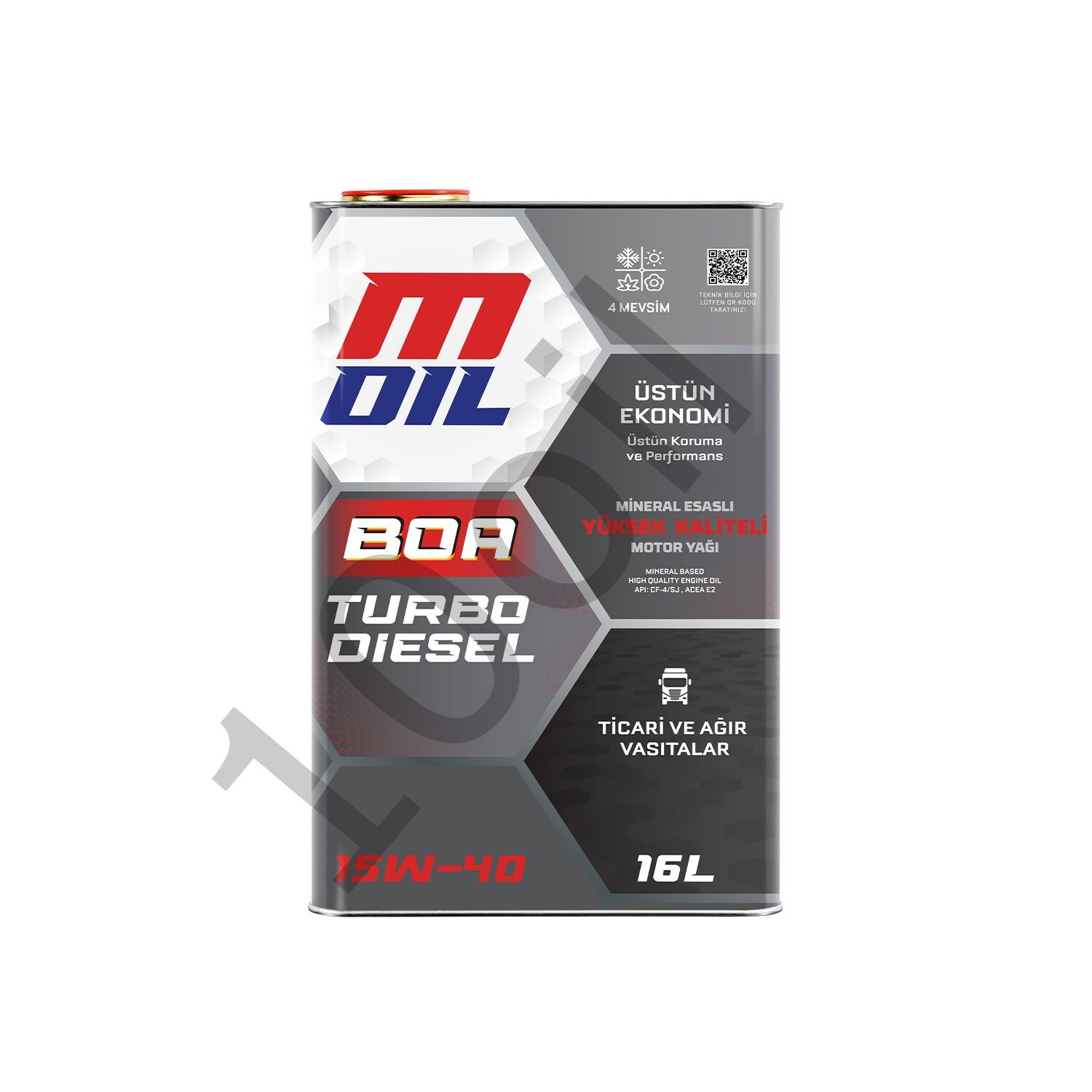MOil Boa Turbo Diesel 15W-40 Motor Yağı 16 Litre