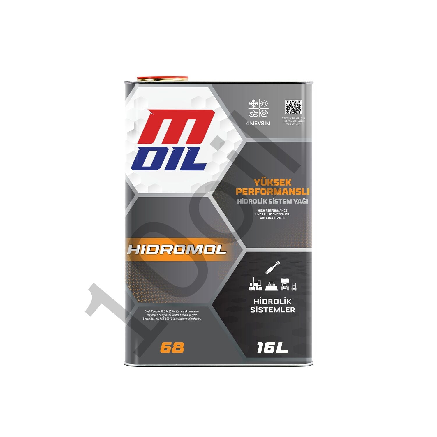 MOil Hidromol M68 Hidrolik Yağı - 16 Litre
