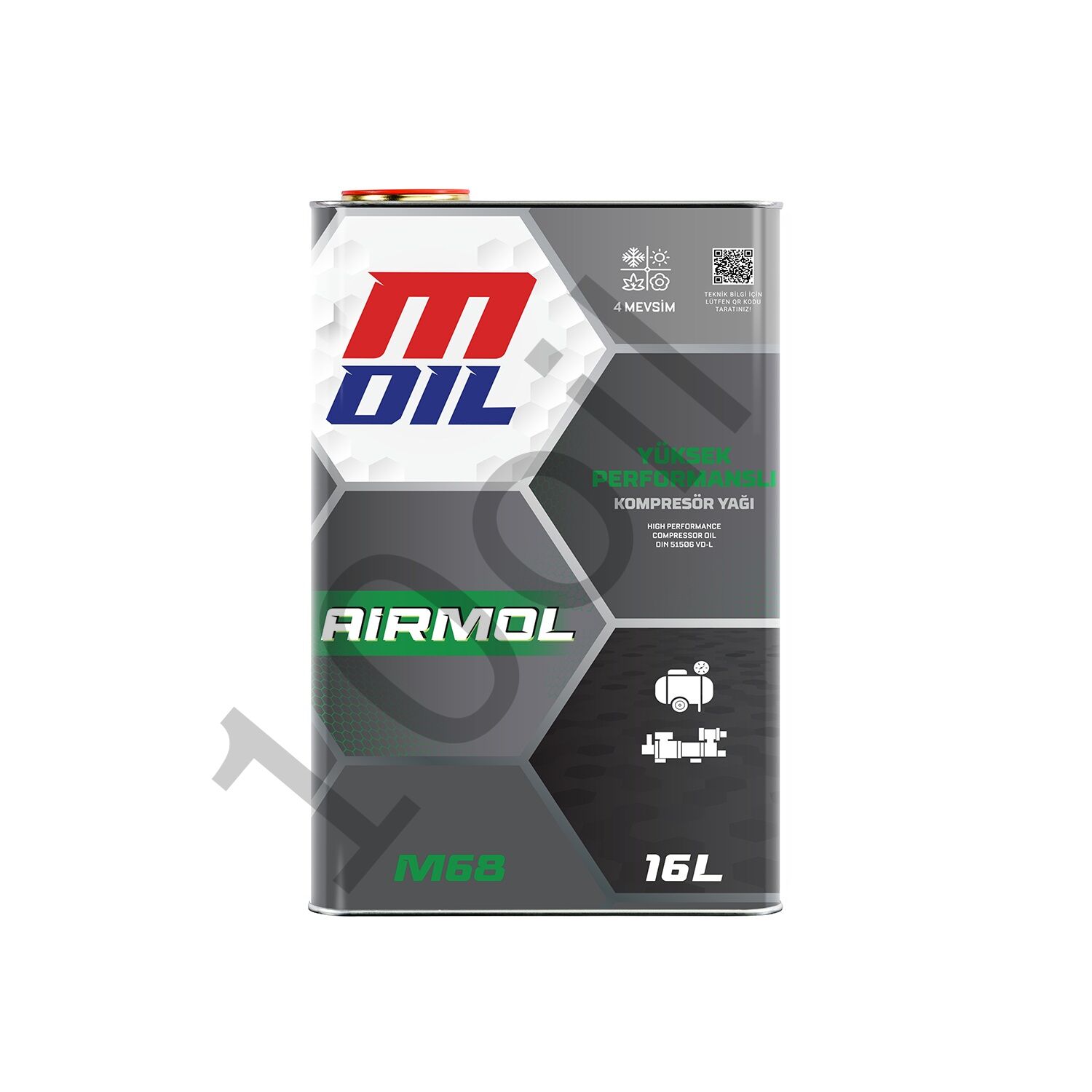 MOil Airmol M68 Kompresör Yağı - 16 Litre