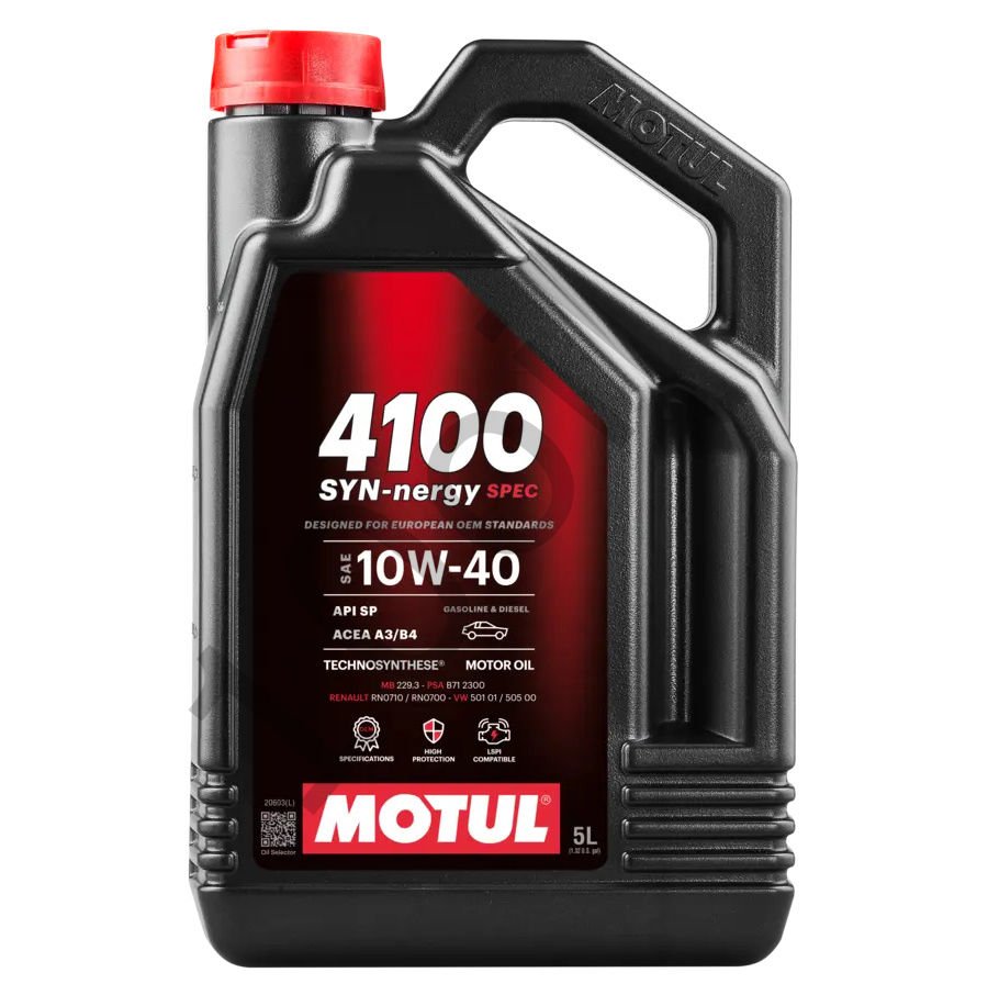 MOTUL 4100 SYN-NERGY SPEC 10W-40 Motor Yağı 5 Litre