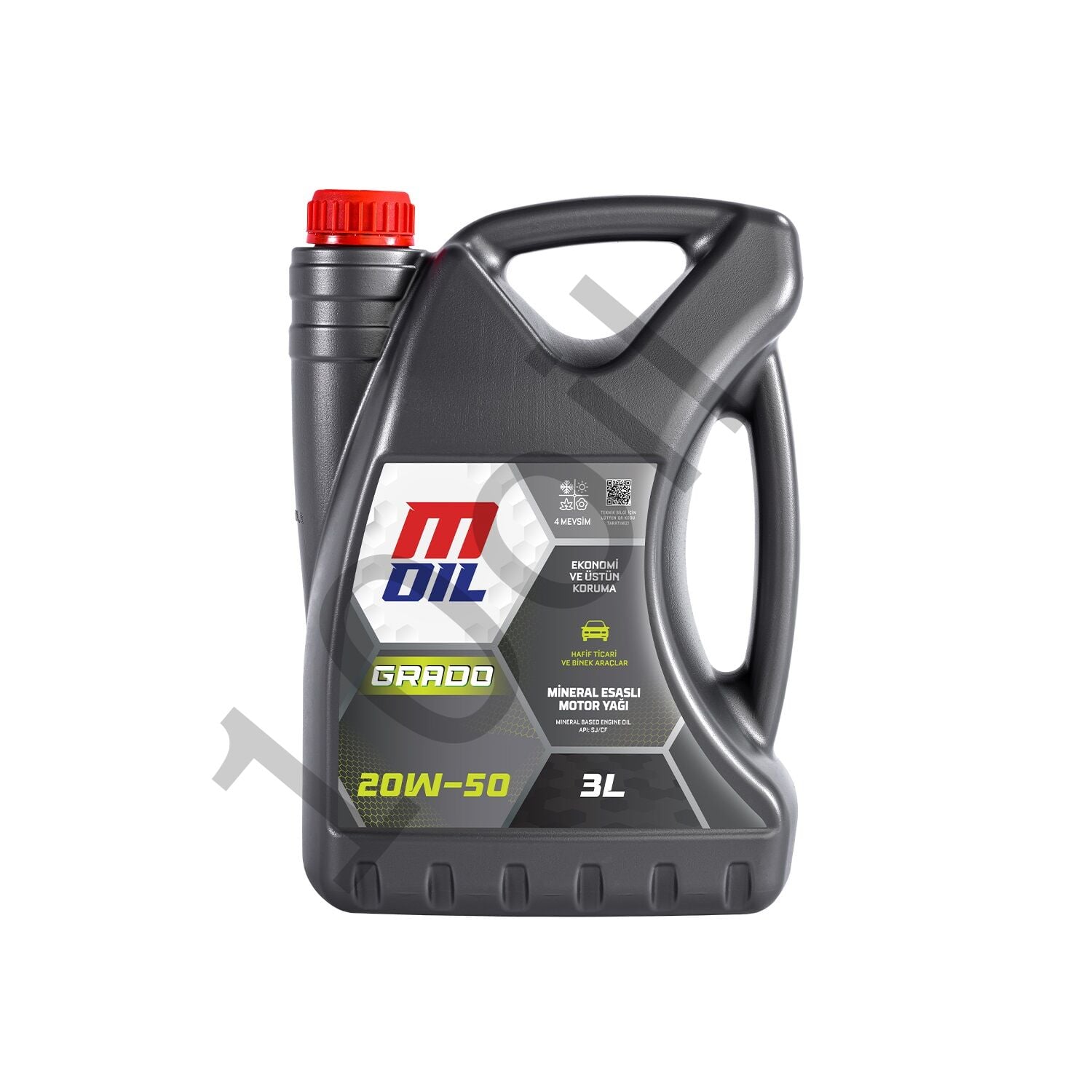 MOil Grado 20W-50 Motor Yağı 3 Litre