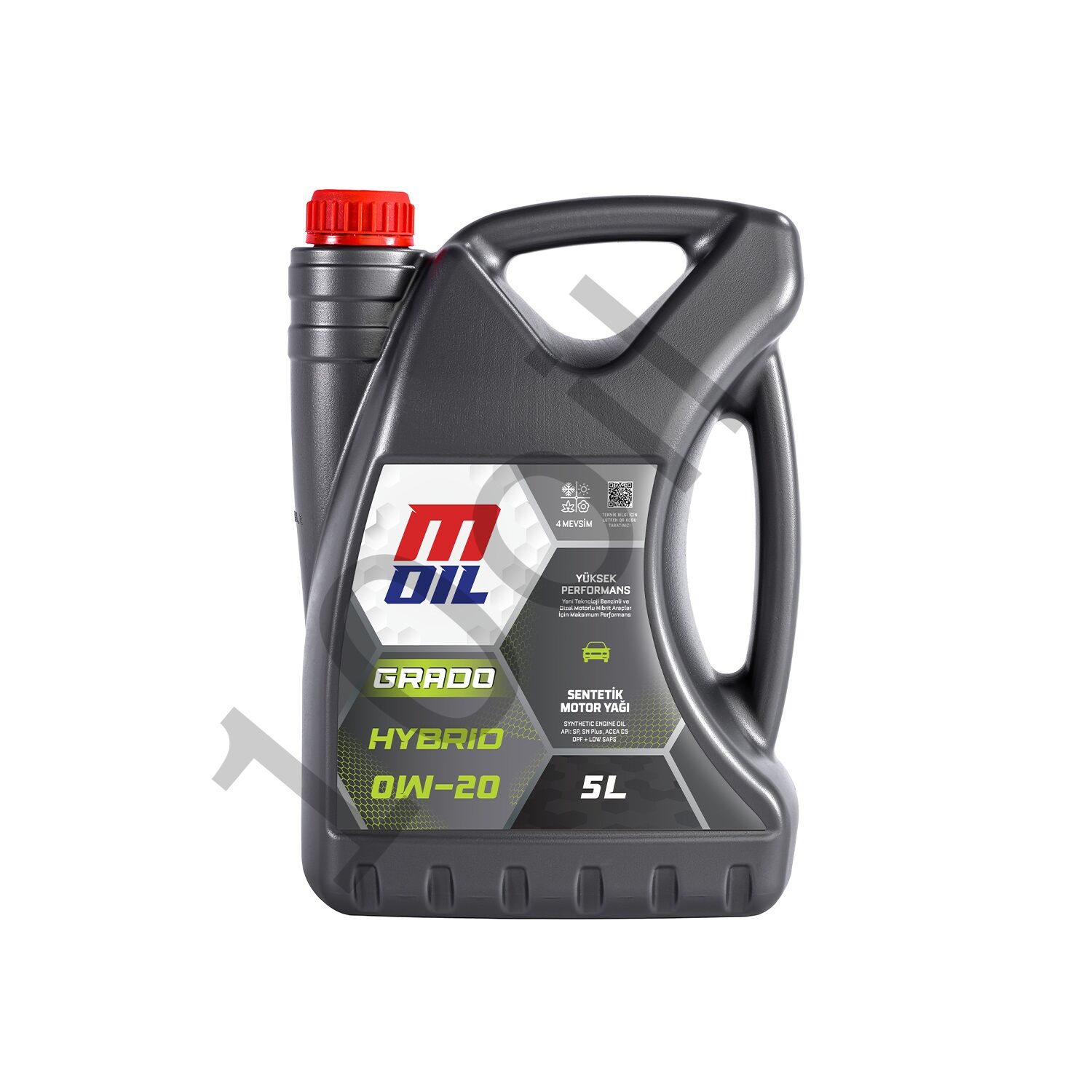 MOil Grado Hybrid 0W-20 Motor Yağı 5 Litre