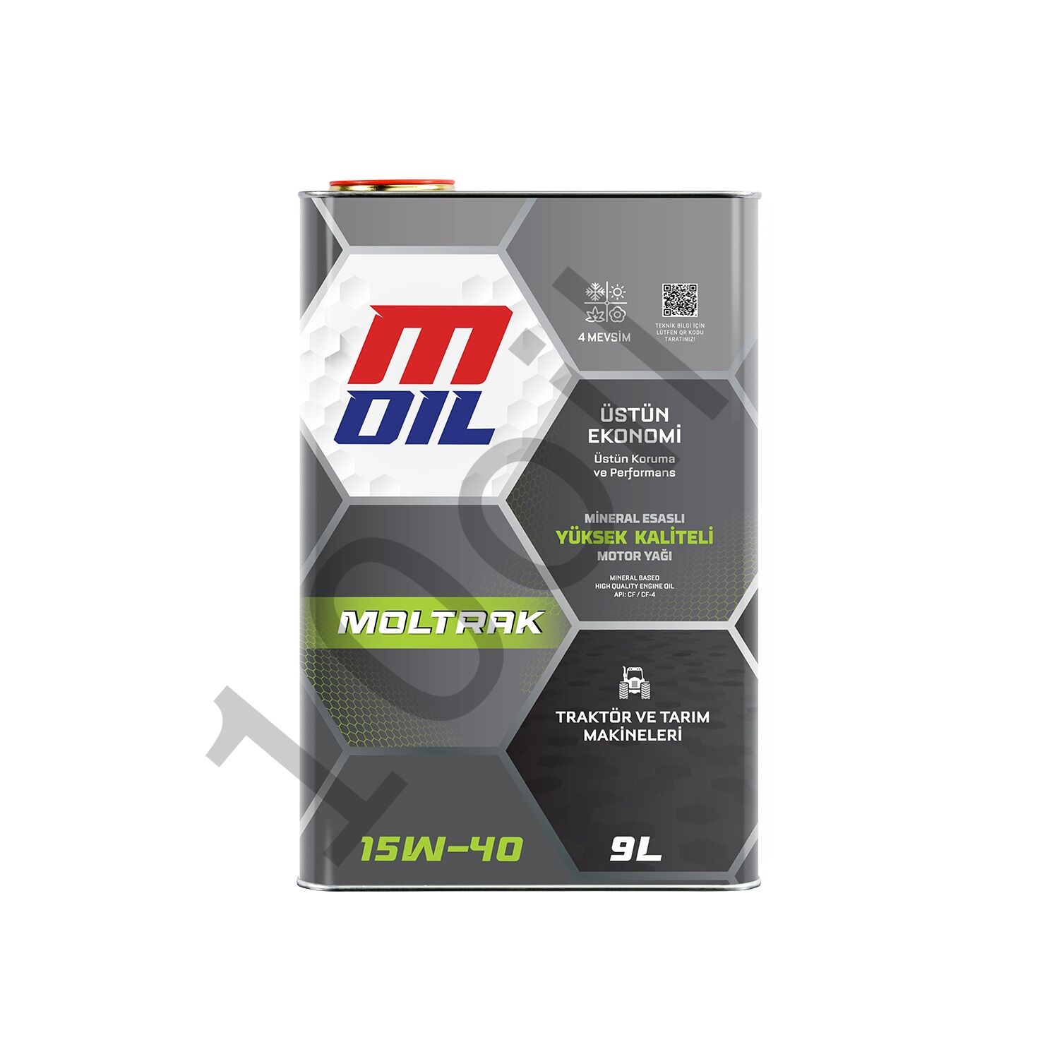 MOil Moltrak 15W-40 Traktör Motor Yağı - 9 Litre