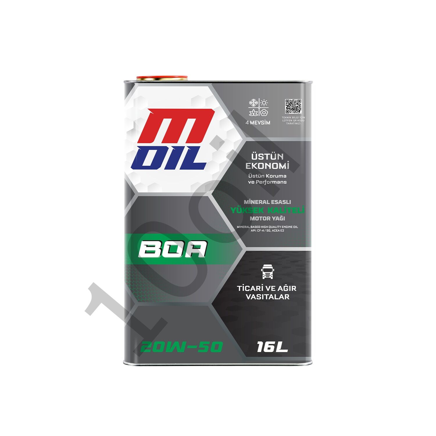 MOil Boa 20W-50 Motor Yağı - 16 Litre