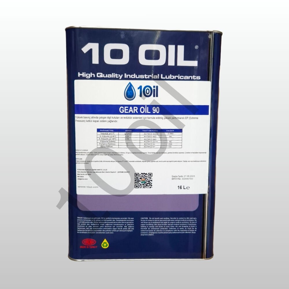 10Oil Gear Oil 90 Dişli Yağı - 16 Litre