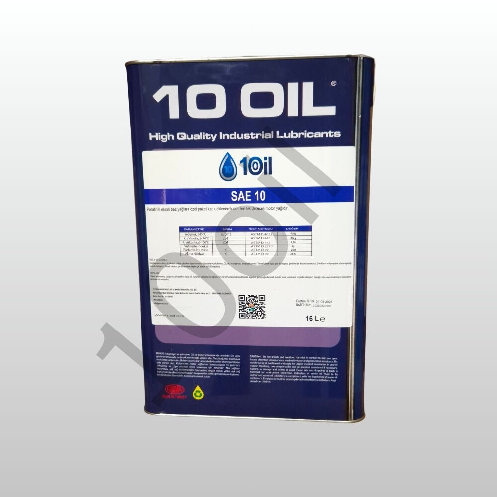 10Oil Sae 10 Motor Yağı - 16 Litre