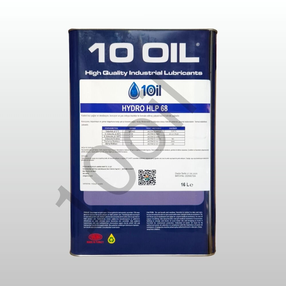 10Oil Hydro HLP 68 Hidrolik Yağı - 16 Litre