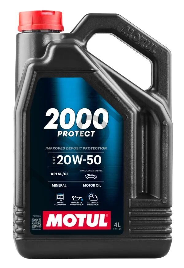 MOTUL 2000 PROTECT 20W-50 Motor Yağı 4 Litre
